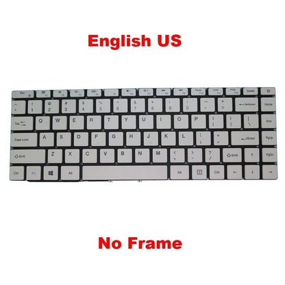 Laptop Keyboard For Teclast F7 Plus 2 14.1' F7 Plus II English US White New