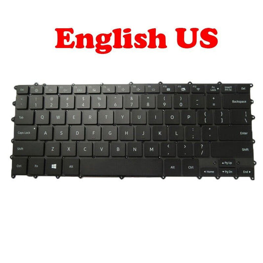 Keyboard For Samsung NP930MBE 930MBE English US BA59-04382A Black Backlit New
