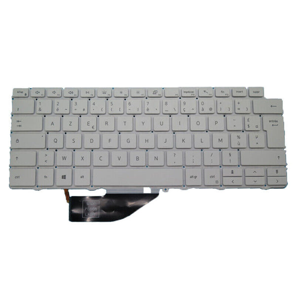 Laptop Keyboard For DELL XPS 13 7390 2-in-1 French FR White Backlit New