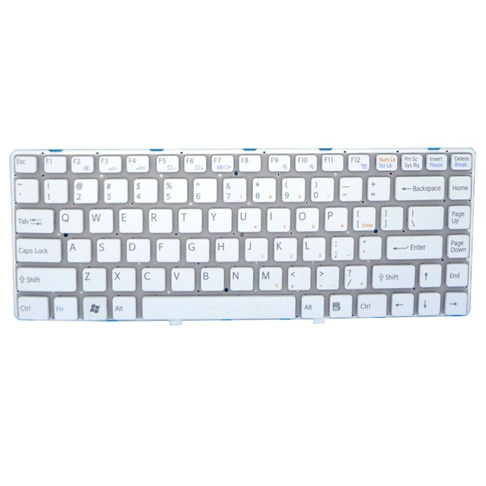 English US Laptop Keyboard For SONY VPCEA VPC-EA 148792421 White Without Frame