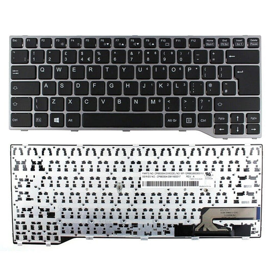 UK Keyboard For Fujitsu LifeBook Q775 Q737 Q736 T725 T726 CP683304-03 No-Backlit
