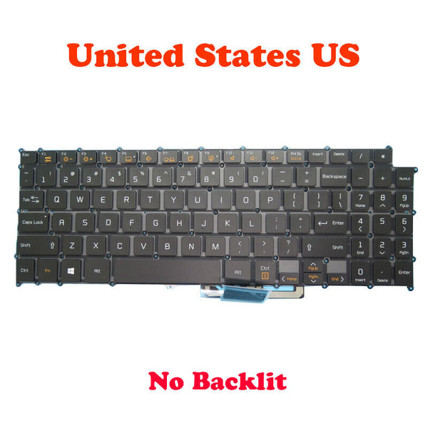 NO Backlit Keyboard For LG 15Z970 HMB8154ELA01 AEW73809822 English Black