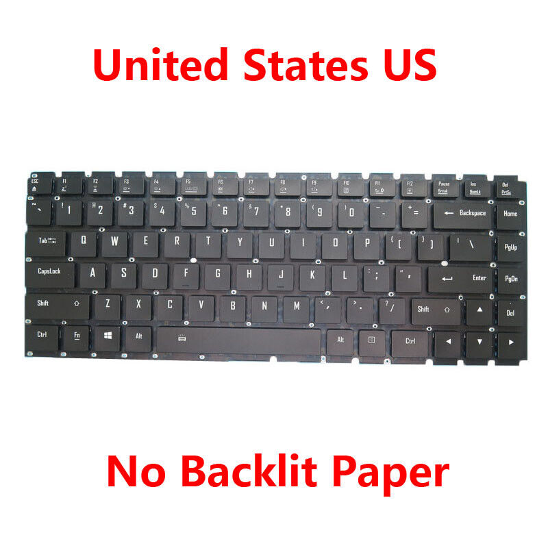 No Backlit US Keyboard For Gigabyte AERO 16 YE5 XE5 KE5 AERO YE4 XE4 KE4 English