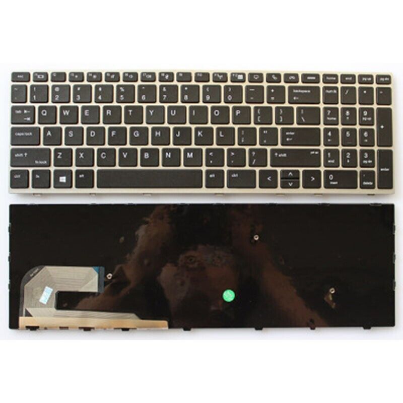 Laptop US Keyboard For HP ZBook 15u G5 ZBook 15u G6 With Silver Frame L17970-001