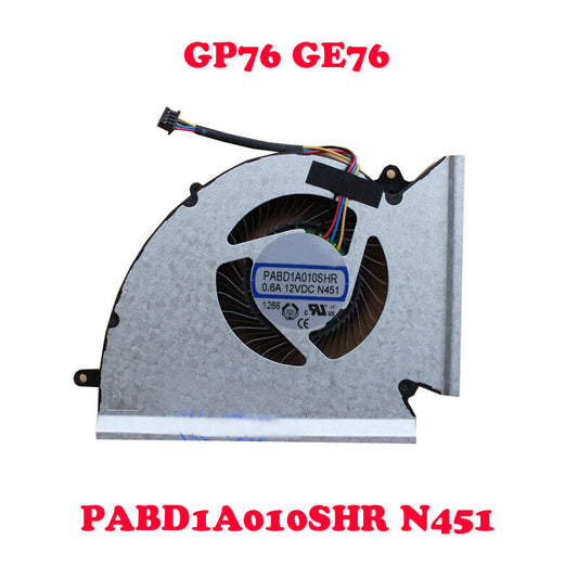CPU FAN For MSI GP76 Leopard GE76 Raider PABD1A010SHR-N451 N451 MS-17K2 MS-17K3