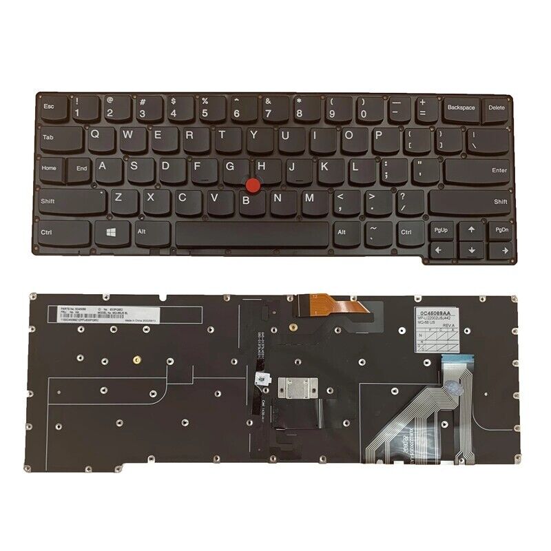 Laptop Keyboard For Lenovo ThinkPad X1 Carbon 2nd Gen English US Black New
