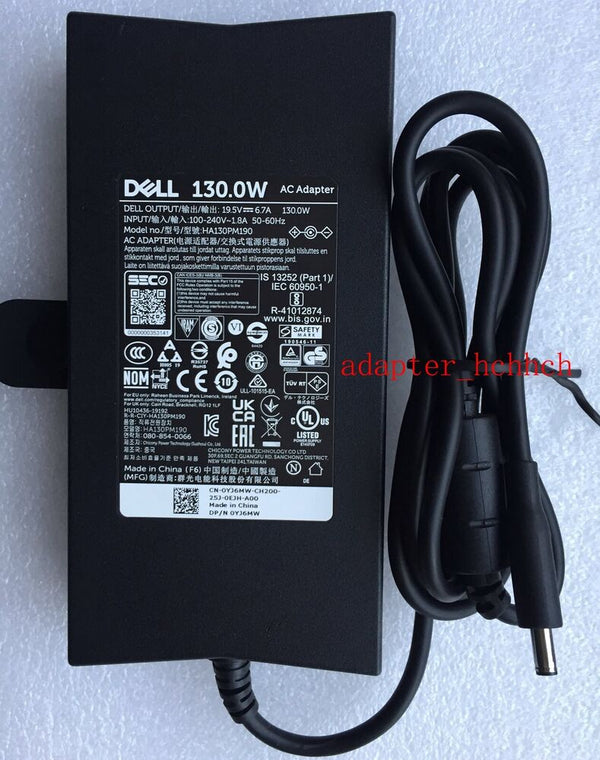 New Original Dell 130.0W Adapter&Cord for Dell OptiPlex 5000 Micro YJ6MW Desktop