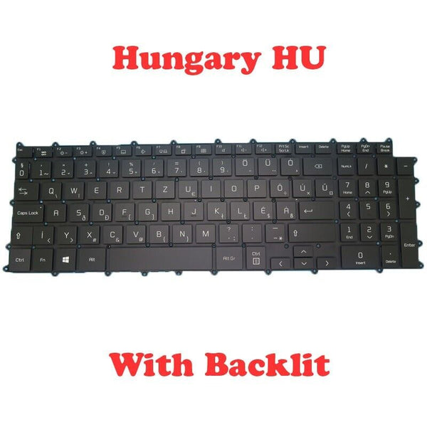 With Backlit Keyboard For LG KT01-20B9BK03HGRA000 AEW74230344 Hungary HU Black
