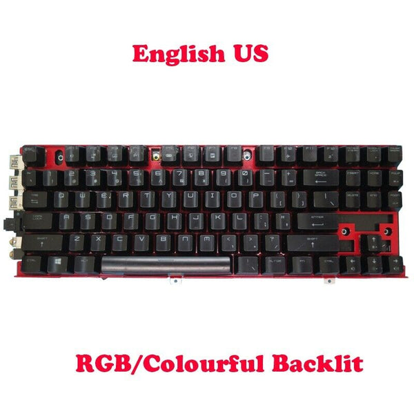 Used RGB Backlit English Mechanical Keyboard For MSI GT80 GT80S GT83 VR MS-1815