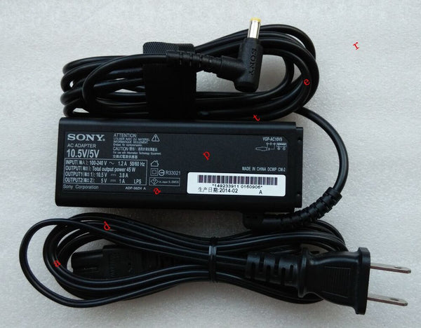New Original OEM Sony 10.5V 3.8A/5V 1A Adapter&Cord for VAIO A12/i5-8200Y Laptop