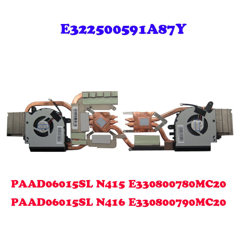 CPU GPU FAN&Heatsink For MSI PAAD06015SL N415 N416 E330800780MC20 E330800790MC20