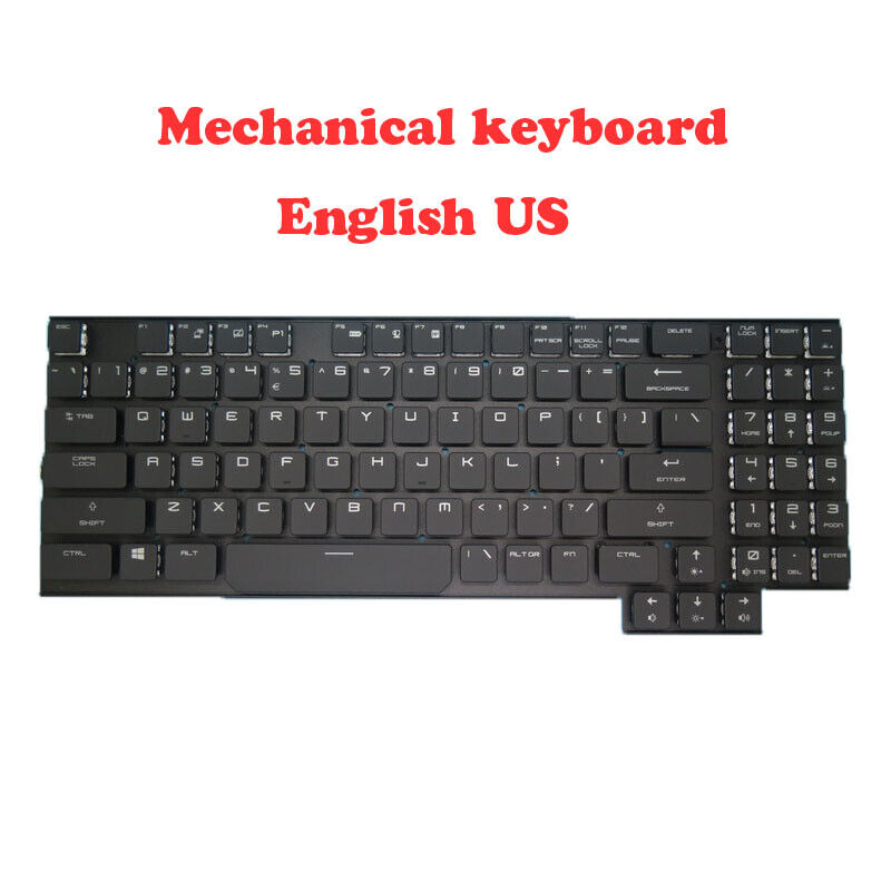 US GT75 Mechanical Keyboard For MSI GT75 Titan 8RF 8RG 8SF 8SG MS-17A6 English