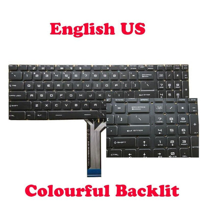 Laptop Backlit MS17FK Keyboard For MSI Bravo 17 / 17 A4DDK MS-17FK English US