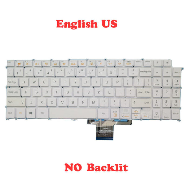 White Keyboard For LG 15Z970 HMB8155ELB13 AEW73809811 Backlit English 15Z970-G