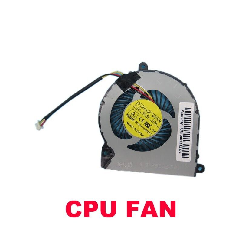 CPU FAN For CLEVO PA70HP PA71HP DFS541105FC0T-FL2W 6-31-P6502-201 PA70HS PA71HS