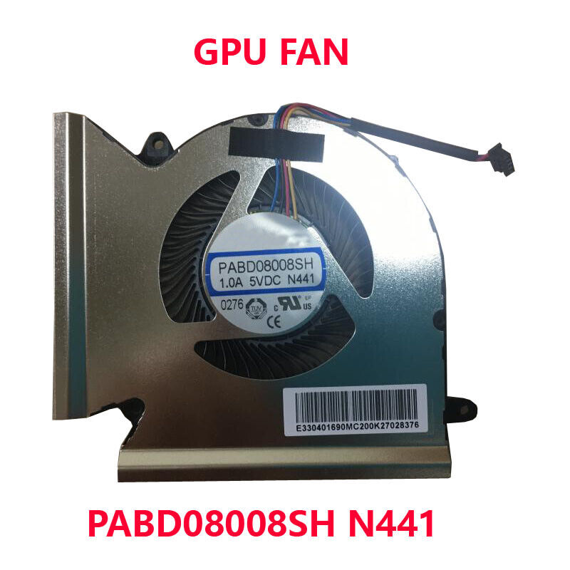 GPU Fan For MSI GE66 GP66 GL66 PABD08008SH N441 E330401690MC200K 1.0A 5VDC
