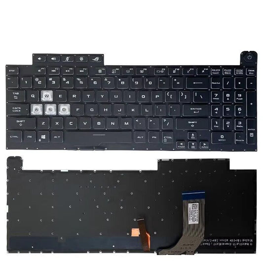 Laptop Keyboard For ASUS GL731GU RGB Backlit Black Without Frame United States