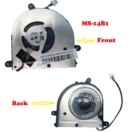 CPU GPU FAN For MSI PS42 MS-14B1 PS42 8RA 8RB 8RC 8MO PE42 MS14B2-CPU MS14B1-GPU