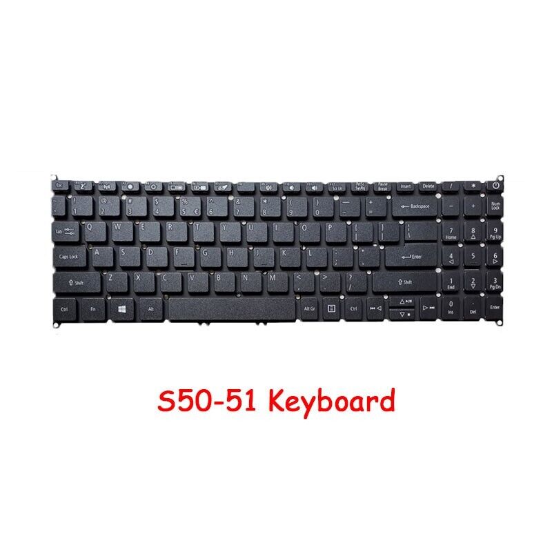 Laptop Keyboard For ACER Aspire S50-51 A515-54 54G United States US Black New