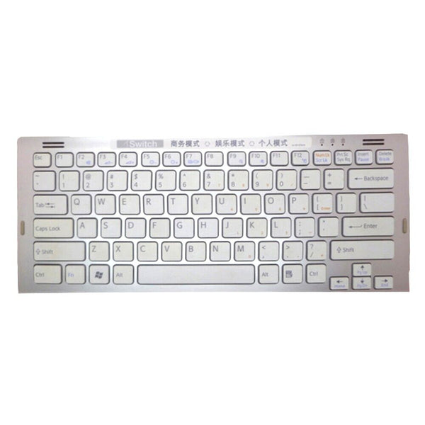 English US Laptop Keyboard For SONY VGN-SR 148088021 White With Silver Frame New