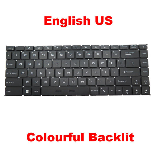 English Keyboard For MSI GS66 GP66 GE66 WS66 NSK-FFABN 01 9Z.NJ2BN.A1D AE09U010