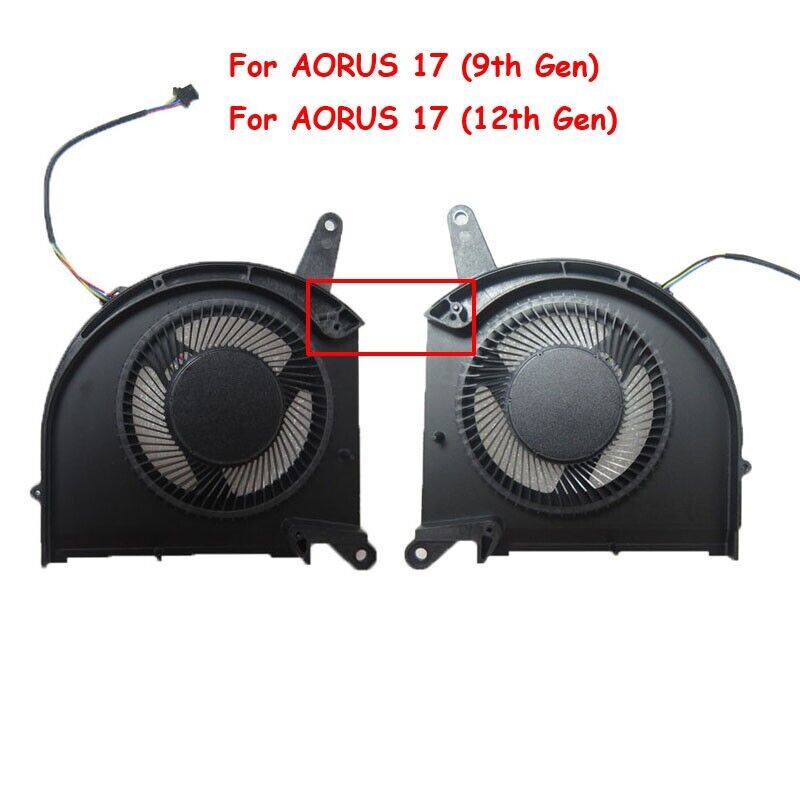 Laptop CPU GPU FAN For Gigabyte For AORUS 17 YE5 XE5 KE5 AORUS 17 YE4 XE4 KE4