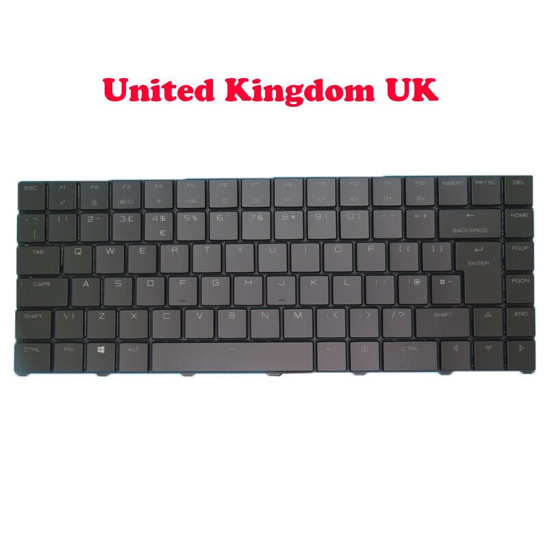 RGB Backlit Keyboard For Eluktronics MAG-15 MAG-15R MAG-15U United Kingdom UK