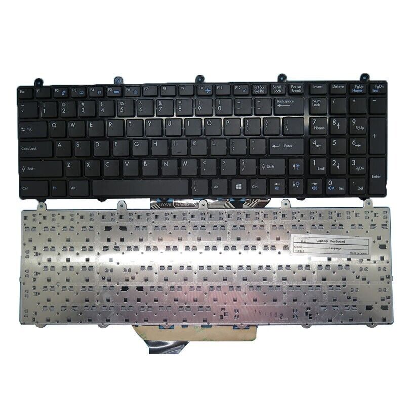 NO Backlit US Keyboard For MSI GT60 GT70 V123322DK1 S1N-3EUS2J1-SA0 16F3 English