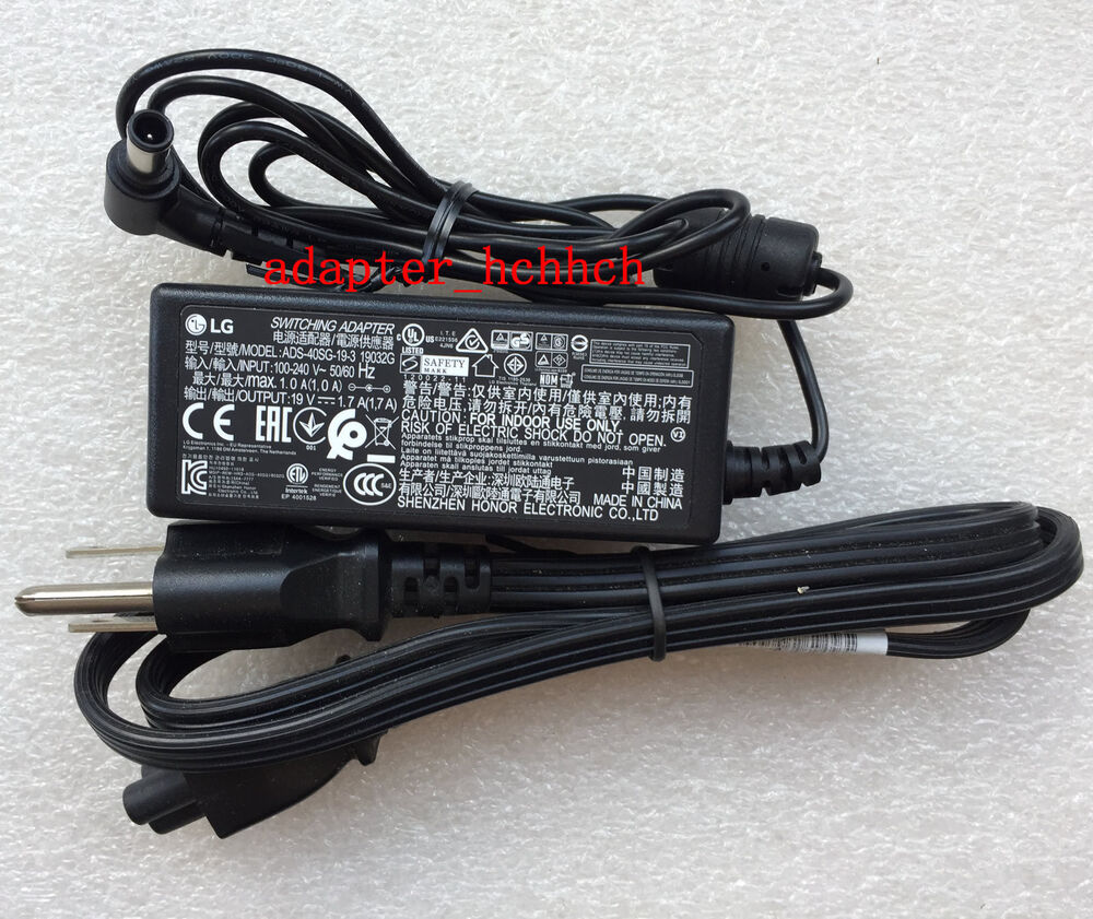 New Original OEM LG IPS Monitor TV ADS-40SG-19-3,19032G 32W Switching Adapter