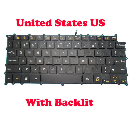 US Backlit Keyboard For LG 14T90N 14T90N-V 14T90N-R 14Z90N 14Z90N-V English US