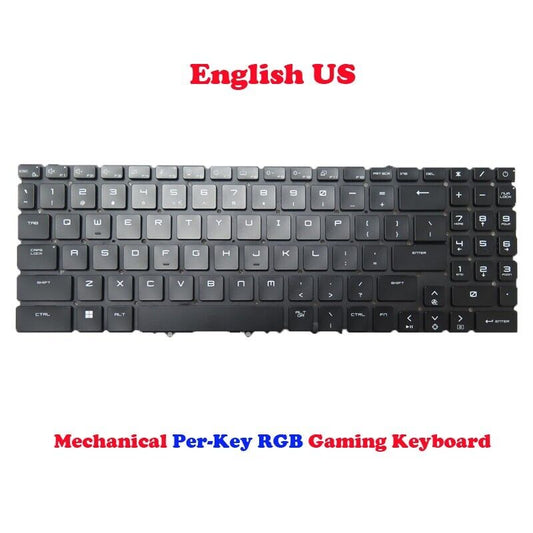 US Keyboard For MSI NSK-FG2ABN 1D 9Z.NL4BN.A1D S1N-3EUS3C3-D10 S1N3EUS3C3D10