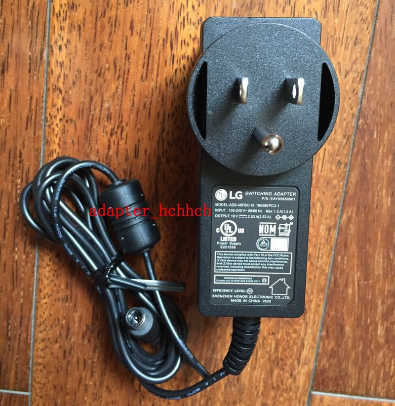 New Original LG 19V 2.53A AC/DC Adapter for LG 29WK500 34WK500 IPS LED Monitor