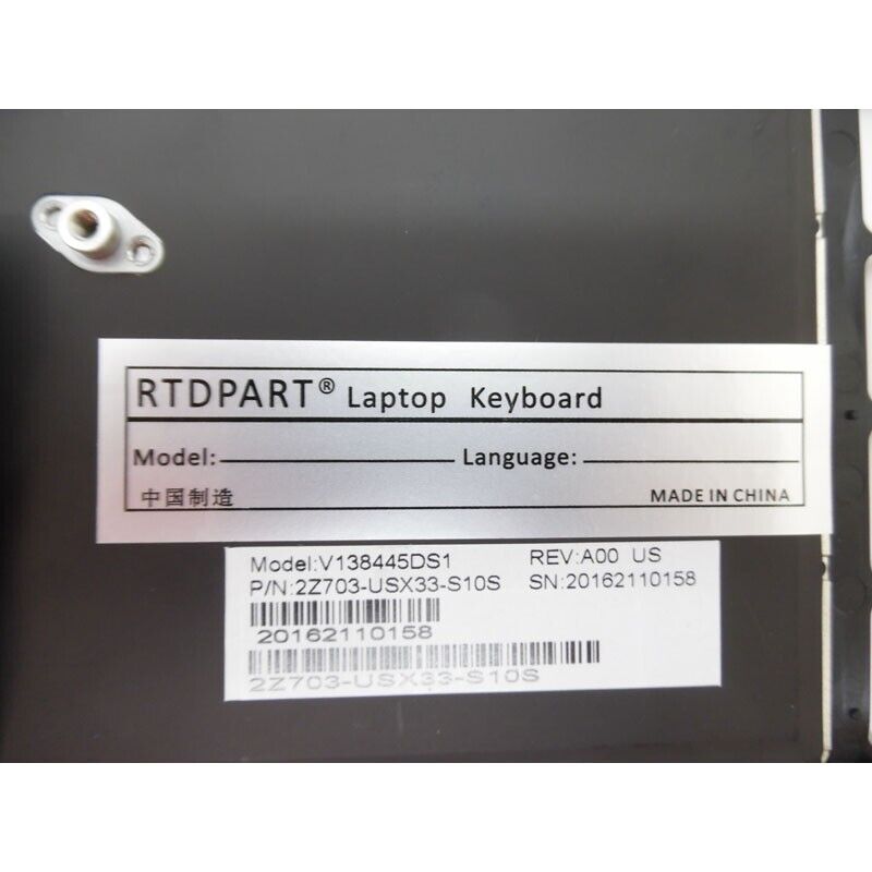English US Backlit Keyboard For Gigabyte X3 X3 Plus V138445DS1 2Z703-USX33-S10S