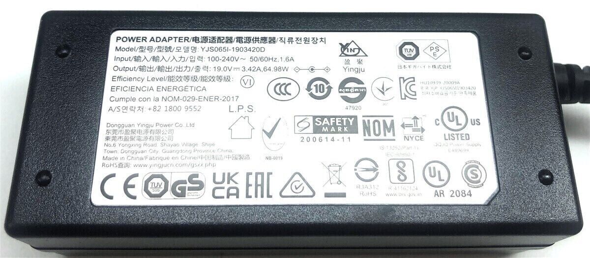 New Original MSI Optix MAG274QRF-QD Monitor YJS065I-1903420D Yingju Adapter&Cord