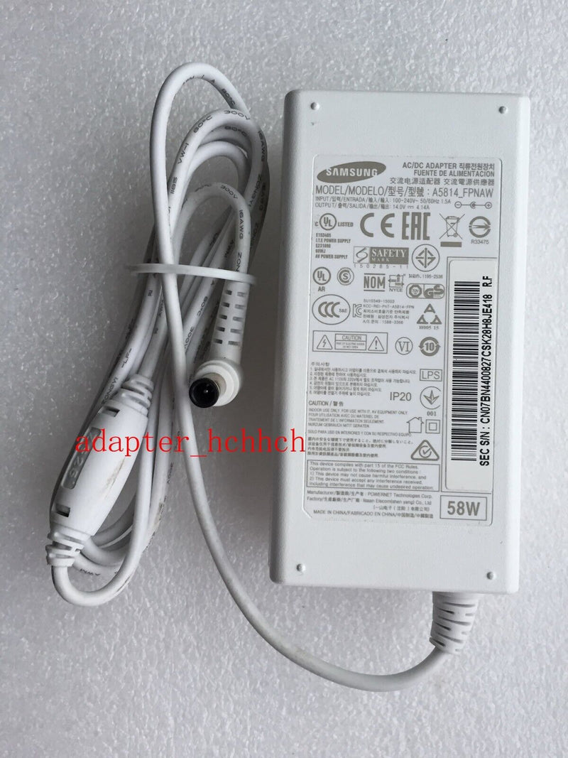 New Original Samsung LCD-LED Monitor TV BN44-00827C,A5814_FPNAW 14V Adapter&Cord