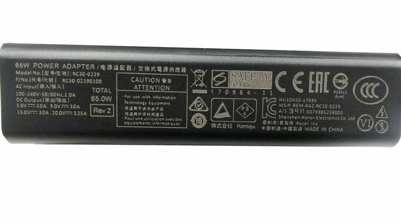 New Original 45W USB-C Adapter for Razer Blade Stealth RZ09-01962E52 RC30-016803