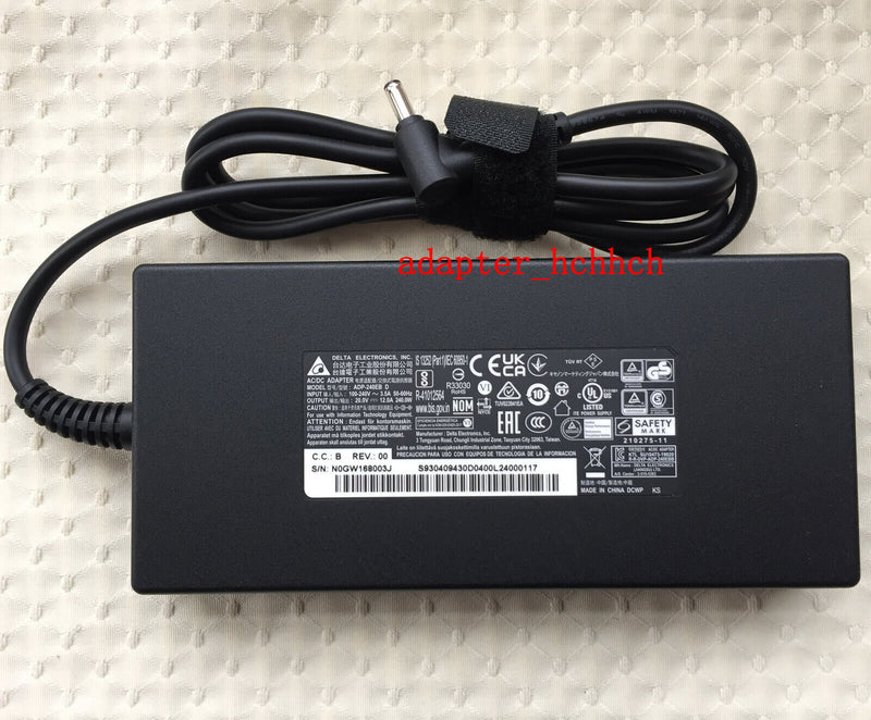 New Original delta 240W Adapter&Cord for MSI Sword 15 A12UG ADP-240EB D Notebook