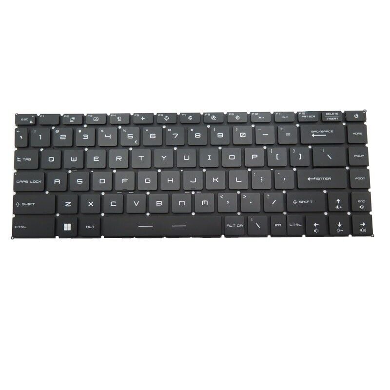 RGB Backlit Keyboard For MSI Raider GE67 HX 12U 12UH 12UGS GE-1545 English US