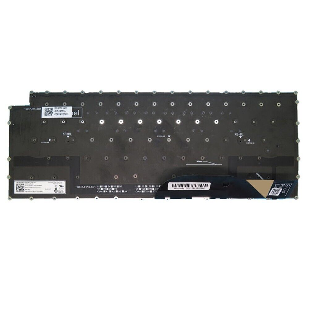 Laptop Keyboard For DELL XPS 9500 9510 9520 9700 9710 9720 English US Backlit