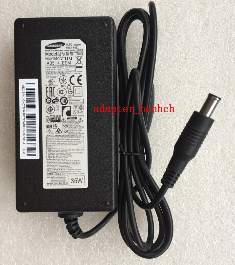 Original Samsung 14V AC/DC Adapter for Samsung LS27C350HS/ZAS27C350H LED Monitor