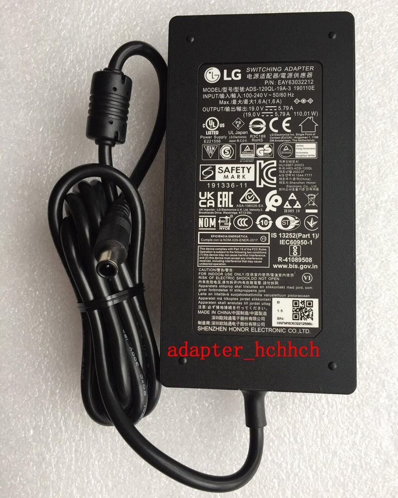 New Original LG UltraGear 34GP83A LCD Monitor ADS-120QL-19A-3 190110E AC Adapter