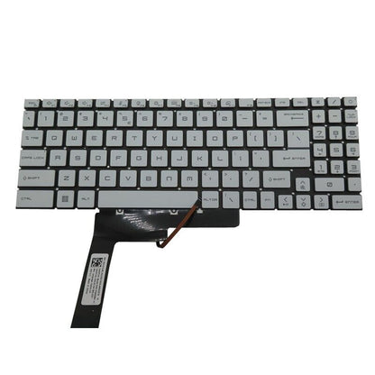 Monochrome Backlit US Keyboard For MSI Pulse GL76-11U 11UCK GL76-12U 12UDK 12UCK
