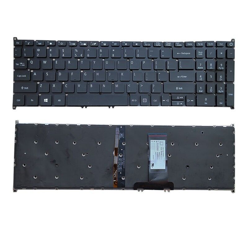 Laptop Keyboard For ACER Aspire A715-75G With Backlit United States US Black New