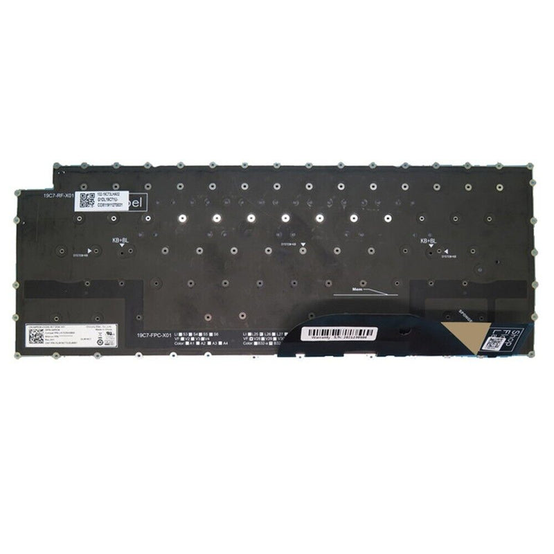 UK Keyboard For DELL XPS 9500 9510 9520 9700 9710 9720 0K3VC4 K3VC4 Backlit New