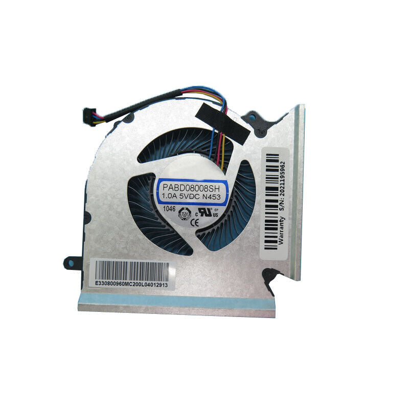 CPU GPU Fan For MSI GE66 GP66 GL66 PABD08008SH-N453 PABD08008SH-N454 N453 4PIN