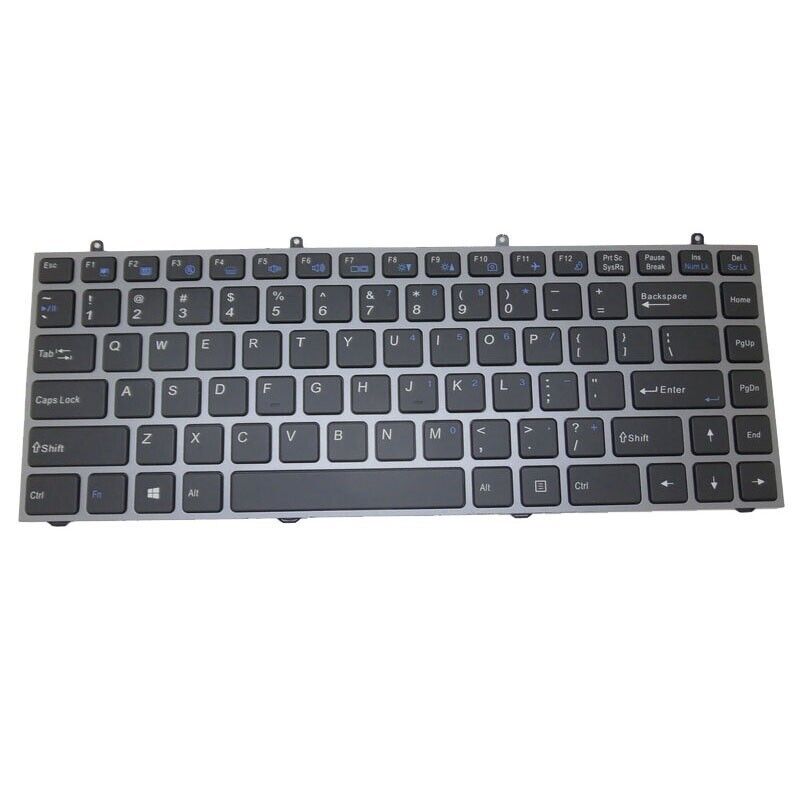 US Backlit Keyboard For CLEVO W230SS W230ST W230SD 6-80-W23D0-010-1 Gray Frame