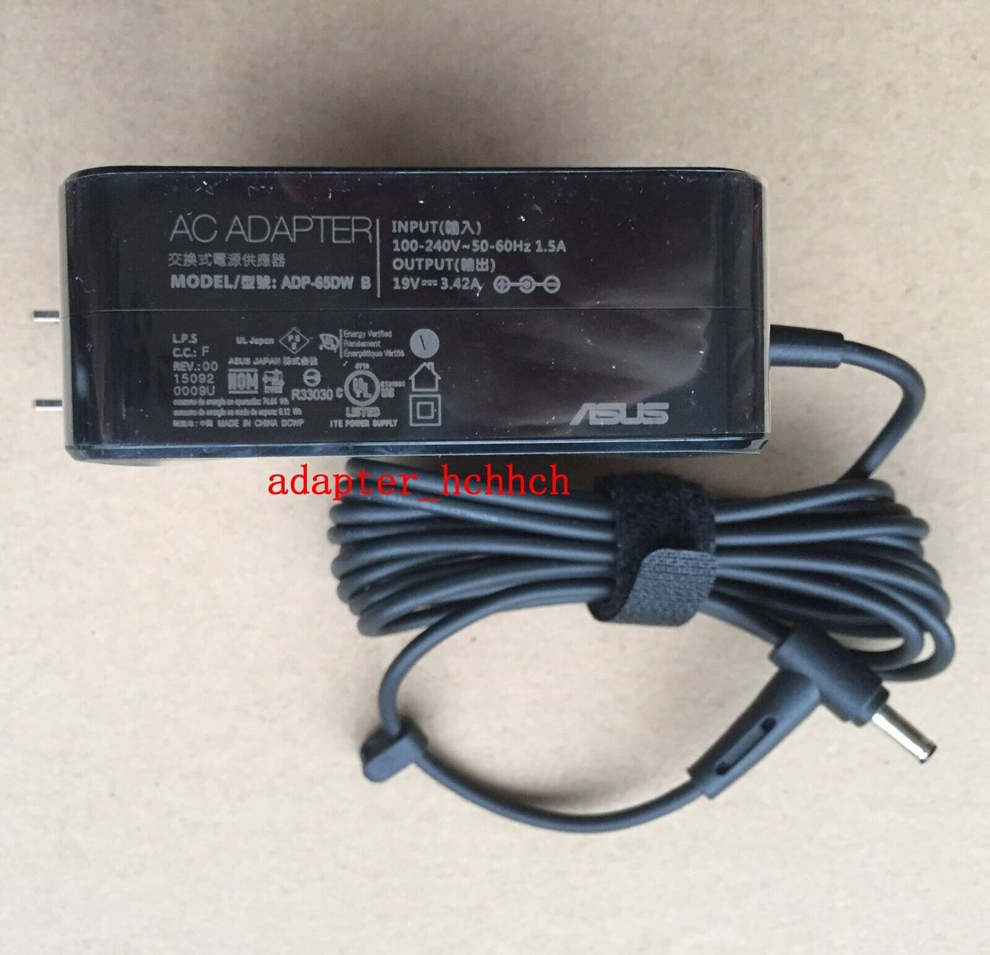 New Original Asus 19v 3.42a AC Adapter for Asus Zenbook Flip 15 Q508UG-212.R7TBL