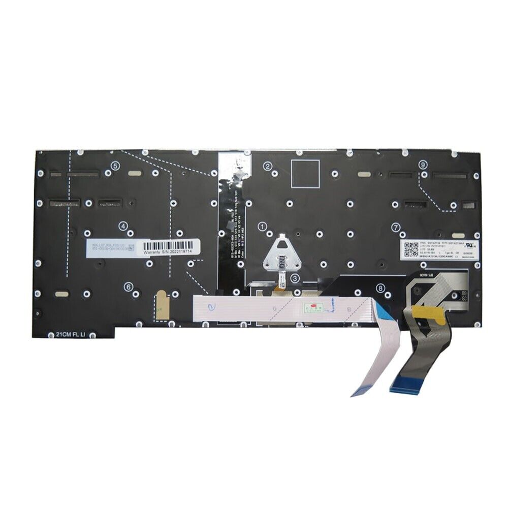 UK Backlit Keyboard For Lenovo ThinkPad T14s Gen 2 P1 Gen 4 X1 Extreme 4th Gen