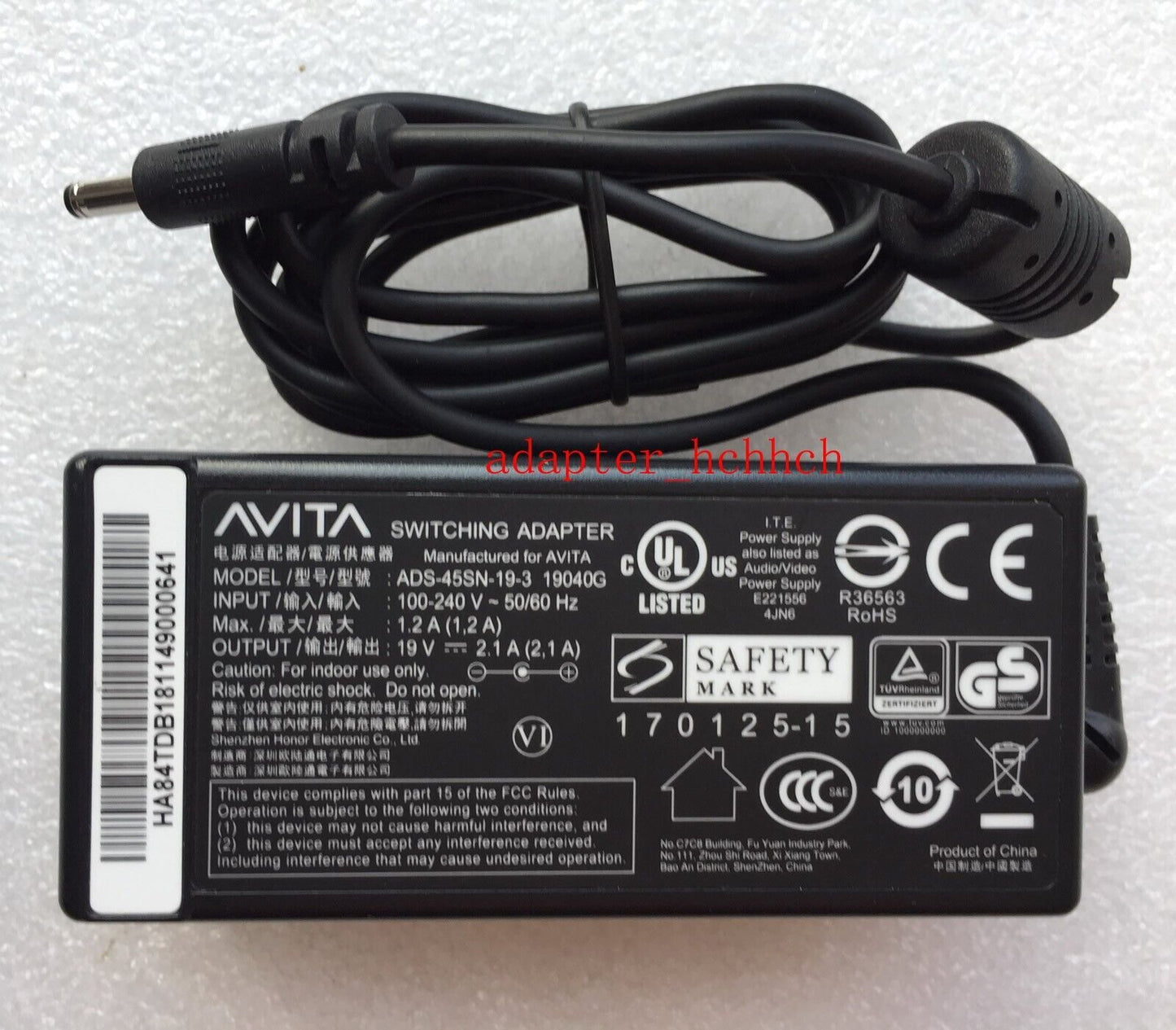 New Original AVITA 19V 2.1A AC Adapter&Cord for Avita Liber CN6613 NS13A2 Laptop