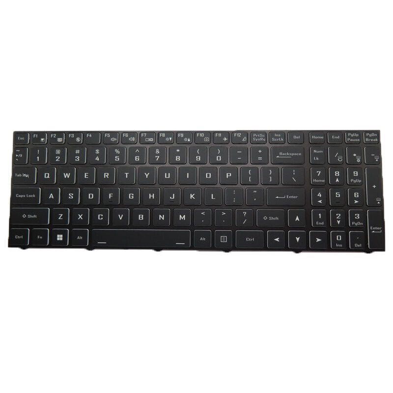 US English Backlit Keyboard For CLEVO NH50AC CVM19N23USJ4304 6-80-X1710-010-1